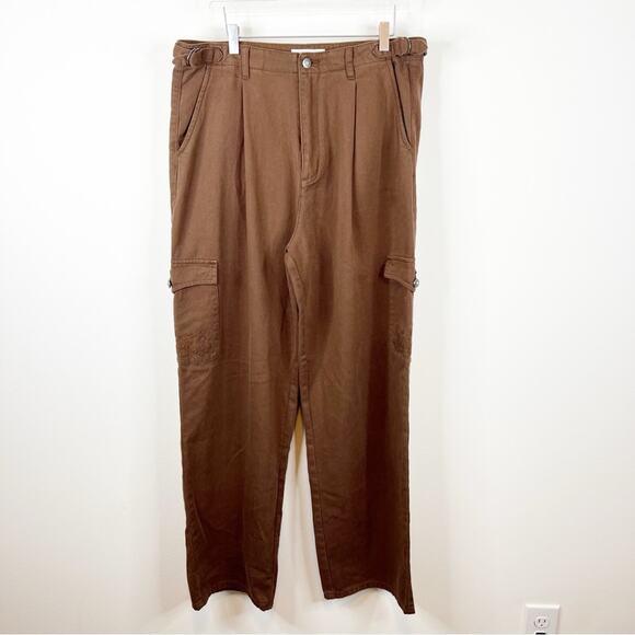 NWT FOUND Dusky Western Unisex Cargo Pant 34 Brown - Picture 2 of 11
